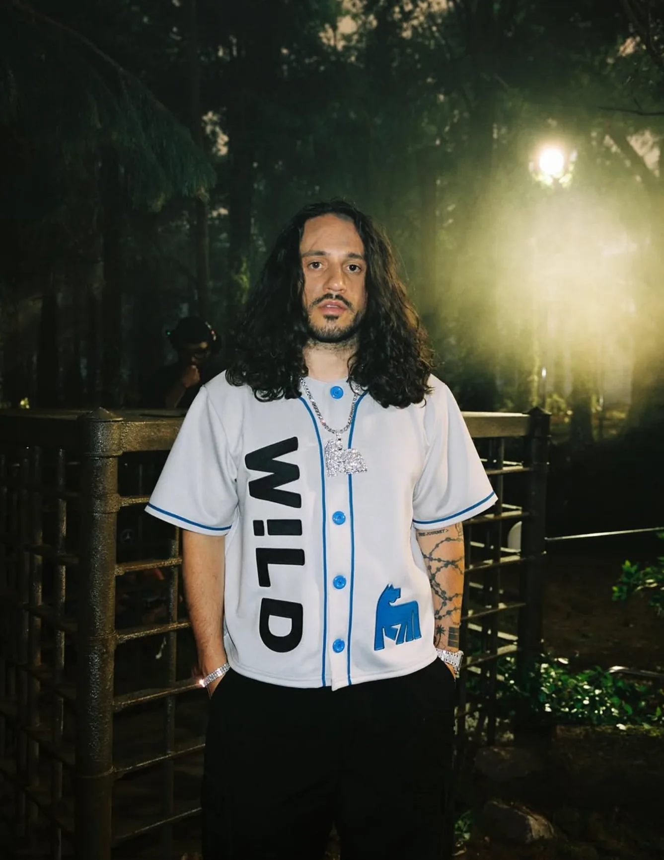 Portrait of Russ wearing the Wild jersey